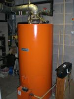 Gas fired water storage vessel Gas fired water storage vessel