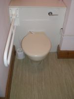 Disabled wc and grab rail Disabled wc and grab rail